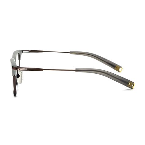 Browline Titanium Acetate Eyeglass Frames Titanium Optix