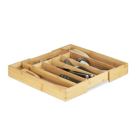 Crin Couverts Bambou Bac Range Couverts Casier Extensible Organiseur