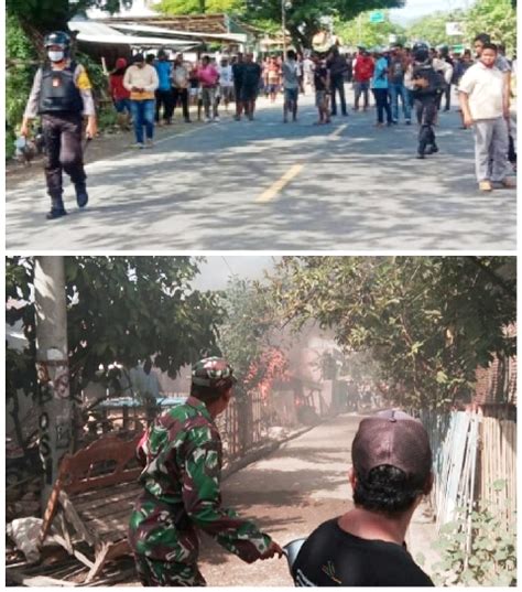 Dua Pemuda Dibacok Satu Korban Tewas Warga Talabiu Bakar Rumah Pelaku