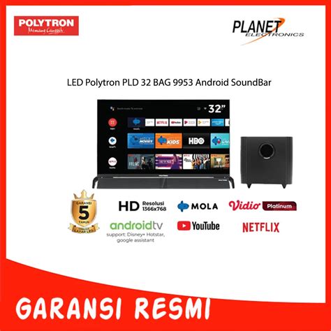 Jual Led Tv Polytron Pld Bag Android Soundbar Shopee