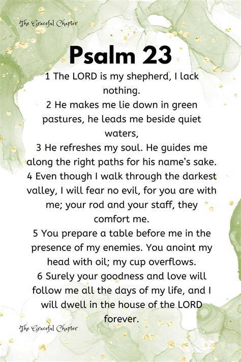 Psalm 23:1 - The LORD is my shepherd
