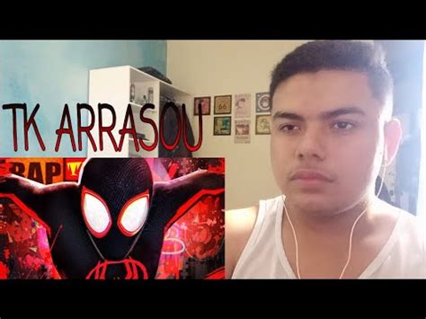 React Homem Aranha Miles Morales Atrav S Do Aranhaverso Tk Youtube