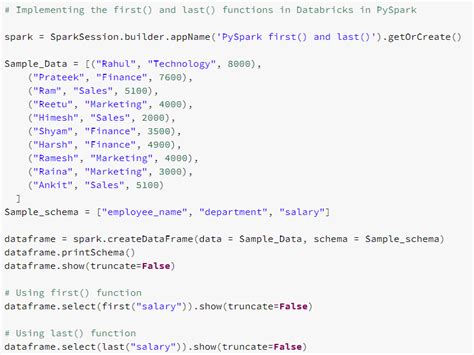 First And Last Functions In Pyspark Databricks Pyspark First And Last