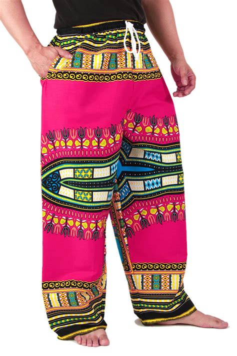 Pink African Dashiki Pants Dashikikiss