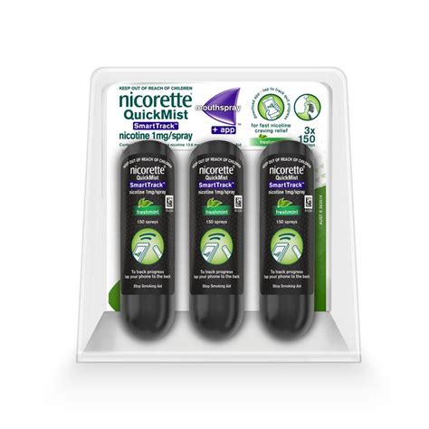 Buy Nicorette Quit Smoking Quickmist Smarttrack Nicotine Mouth Spray