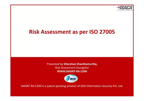 Iso 27005 Risk Assessment Ppt