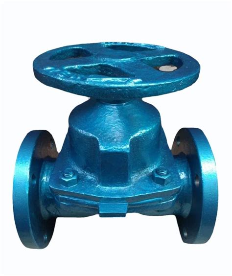 Air Medium Pressure 1 Inch Flange End Cast Iron Diaphragm Valve For