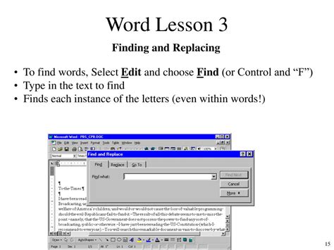 Ppt Microsoft Word Lesson 3 Powerpoint Presentation Free Download Id62871