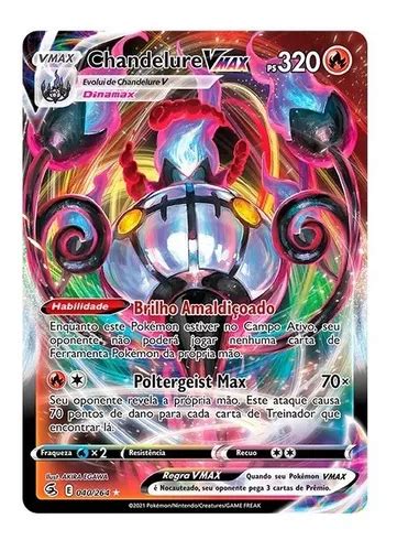 Carta Pokémon Ultra Rara C Muita Vida Hp Alto Vmax Brinde