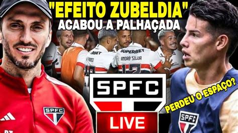 AO VIVO ACABOU A PALHAÇADA O SPFC DE ZUBELDIA VAI ARREBENTAR James