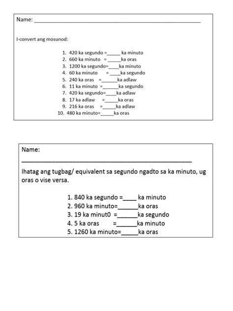 Students Answer Sheet Pdf