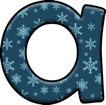 Winter Snowflake Alphabet Letters For Classroom Display Teal Colour