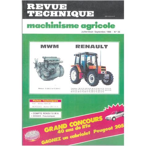 Rta Revue Technique Agricole Tracteurs Renault Moteurs Mwm D