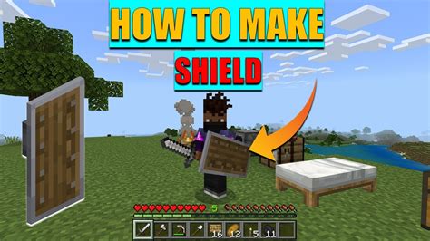 Minecraft Survival How To Make Shield Minecraft Me Shield Kaise Banaye Youtube