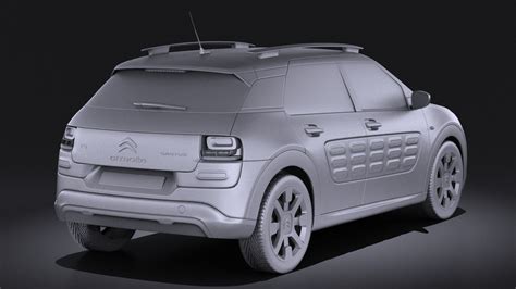 Citroen C4 Cactus 2015 Vray 3d Model Cgtrader