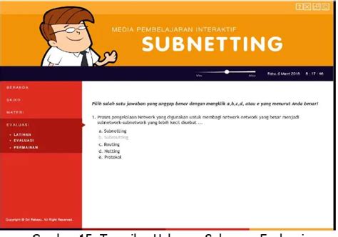 Pengembangan Media Pembelajaran Interaktif Subnetting Berbasis Adobe Flash Cs6 Untuk Siswa Kelas