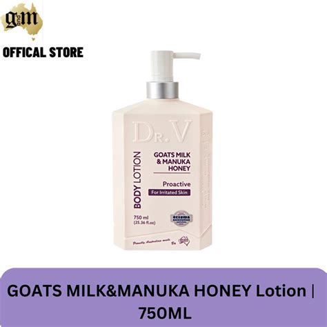 Dr V Goats Milk And Manuka Honey Proactive Body Lotion 750ml Shopee