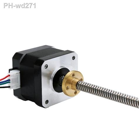 Stepper Motor 42 2 PHASE 4 Lead Nema17 Motor 300mm T8 Linear Wire Rod