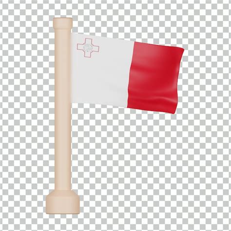 Premium Psd Malta Flag 3d Icon