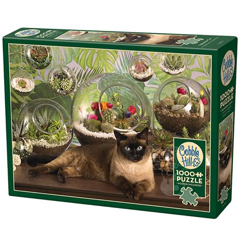 Cobble Hill Terrarium Cat Puzzle 1000pcs Puzzles Canada