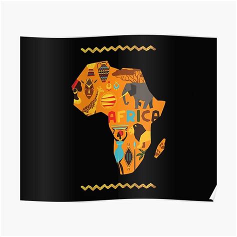 Motherland Africa Map Posters | Redbubble