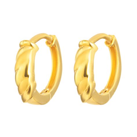 22ct Gold Dailywear Hoop Earrings Hallmarked In Uk