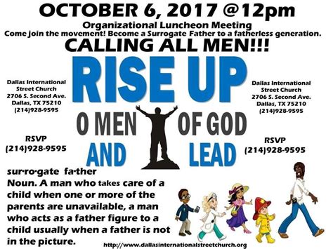 Calling All Men Youth Outreach And Mentoring Christian Professional