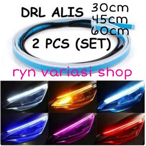 Jual Lampu Led Alis Slim Drl Running Wellcom Mode Sen Senja Fleksibel