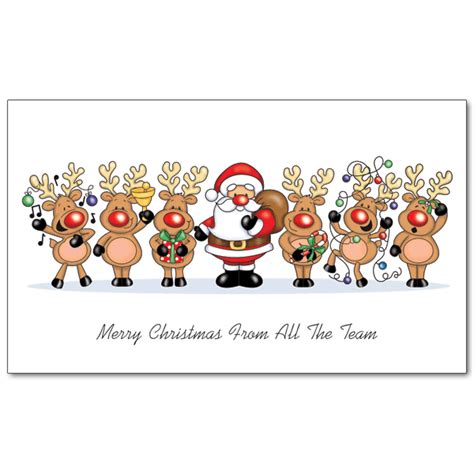 C466 Merry Team Australian Christmas Cards