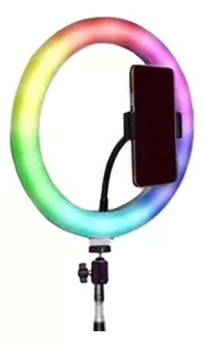 Ring Light Iluminador Cm Luz Led Foto Make Blogueiro Rgb Frete Gr Tis