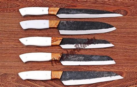 Custom Made J Steel Chef Knife Set Kitchen Knife Set Handmade Chef