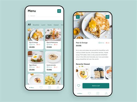 Restaurant Menu Mobile App Eugen Store Figma Ui Kit Xd Ui Kit Ui