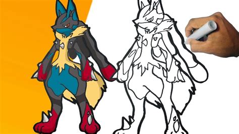 Como Dibujar A Mega Lucario Pokemon Paso A Paso How To Draw Mega