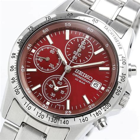 Seiko Spirit Sbtq Chronograph Men S Watch Red Limited Model Quartz