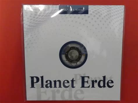 BRD 5 EURO Blauer Planet Erde Polymerring Spiegelglanz Original