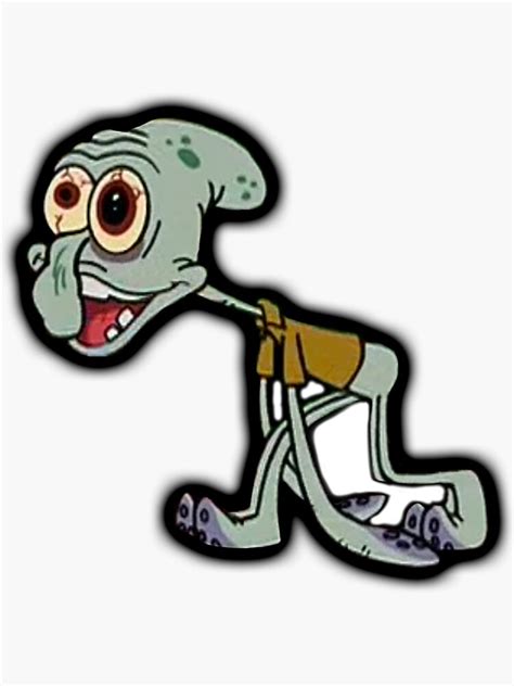 Insane Squidward Sticker By Koombaiyah Redbubble