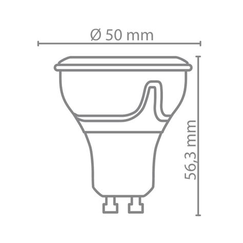 Ampoule LED Spot Avec Culot Sandard GU10 Conso 6 1W