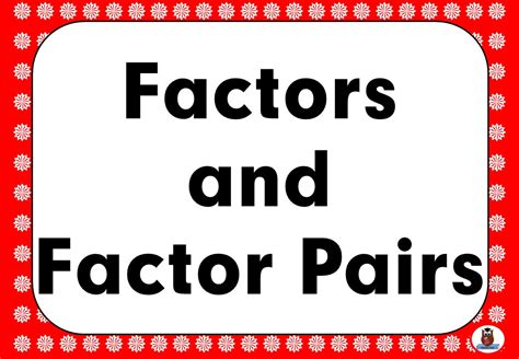 Multiples And Factors Powerpoint Presentation Teacha