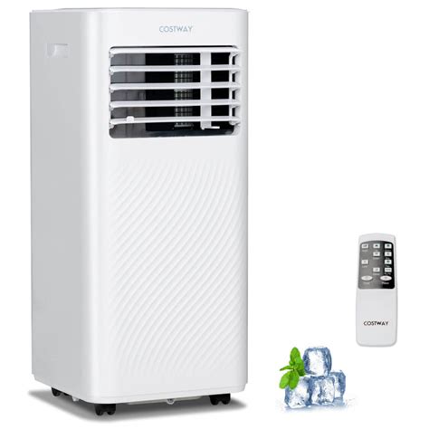 8000 Btu Ashrae Portable Air Conditioner Cools 250 Sq Ft With Timer