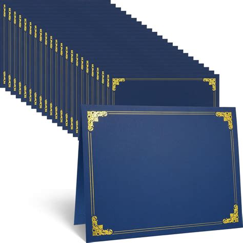 Amazon Certificate Holders Pack Navy Blue Diploma Holders