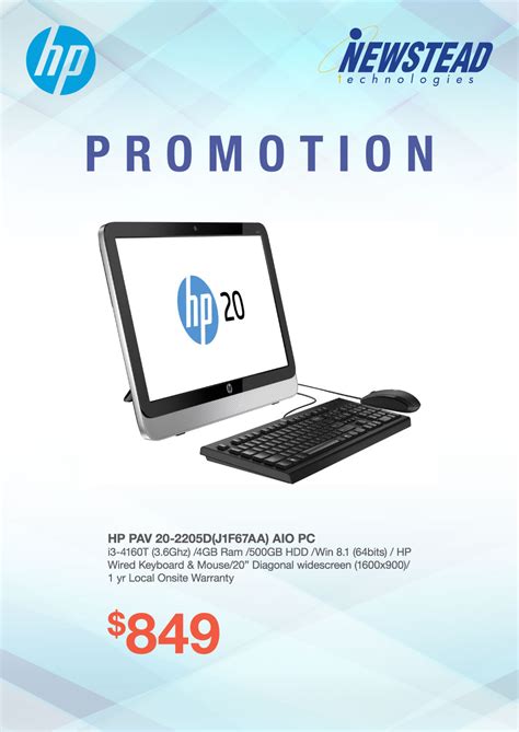 Newstead Hp Aio Pcs Page Brochures From Sitex Singapore On