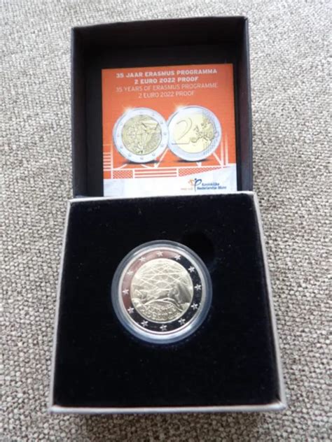 NETHERLANDS 35 YEARS Of The Erasmus Programme 2022 2 Euro Proof Coin