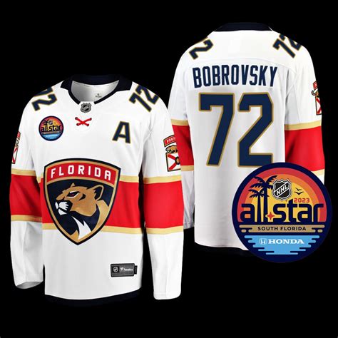 Florida Panthers #72 Sergei Bobrovsky White 2023 NHL All-Star Away ...