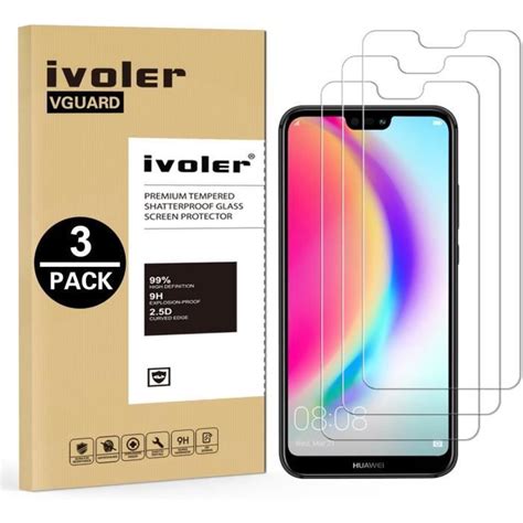 Pack De Verre Tremp Pour Huawei P Lite Film Protection En Verre