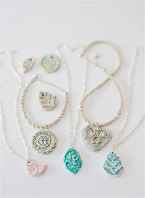 Diy Clay Pendant Necklaces