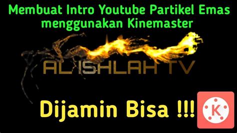 How To Make Youtube Intro Gold Particle Cara Membuat Intro Youtube