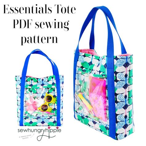 Essentials Tote Pdf Sewing Pattern Large Tote Sewing Etsy