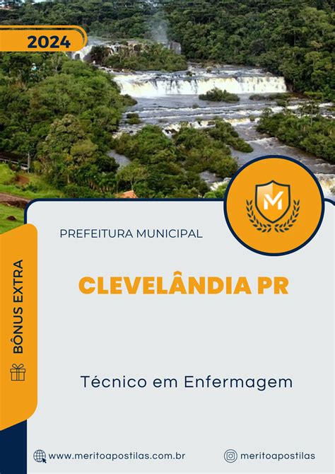 Apostila Técnico em Enfermagem Prefeitura de Clevelândia PR 2024