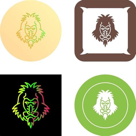 Mandrill Icon Design 44184679 Vector Art At Vecteezy