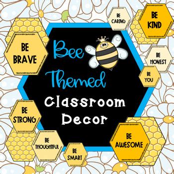 Bee Themed Classroom Decor Editable By Wren S Nest Resources TpT